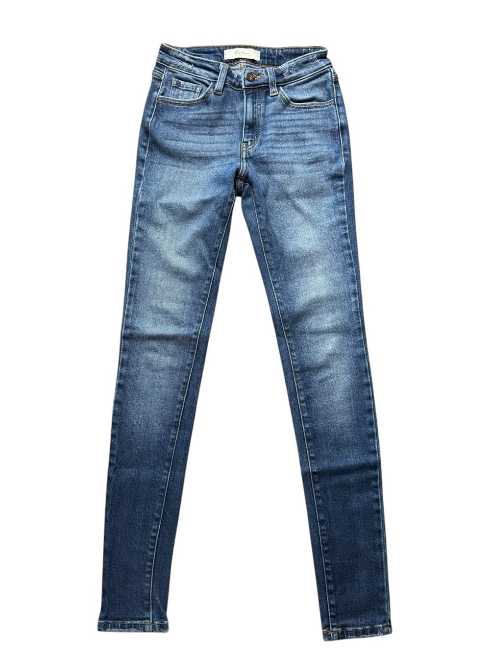 KanCan Mid-Rise Women’s Skinny Jeans in Washed Blue Size 24 - Casual Everyday